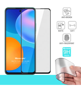 Microsonic Huawei P Smart 2021 Seramik Matte Flexible Ekran Koruyucu Siyah
