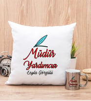 Müdür Yardımcısı Yastık ve Silver Kupa Bardak