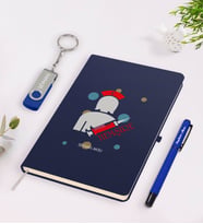 BK Gift Kişiye Özel Hemşire Temalı Lacivert Defter Kalem 32gb USB Bellek Hediye Seti-3 (Model 1)