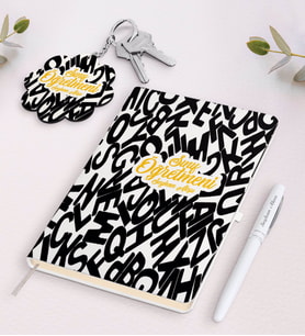 BK Gift Kişiye Özel Sınıf Öğretmeni Beyaz Defter Kalem ve Anahtarlık Hediye Seti-14 (Model 1)