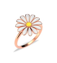 Mineli Papatya Rose Gümüş Yüzük