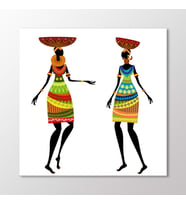 Arty Tablo Afrikalı Kadınlar Tablo (Karışık)