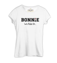 Bonnie and Clyde - Bonnie Beyaz Kadın Tshirt