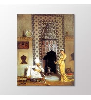 Arty Tablo Kahve Getiren Kadın Tablo (Karışık)