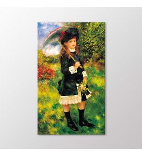 Arty Tablo Güneş Şemsiyeli Genç Kız, 1883 Tablo (Karışık)