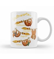 Harry Pawter Cute Sloth Slothwarts Kupa Bardak Porselen