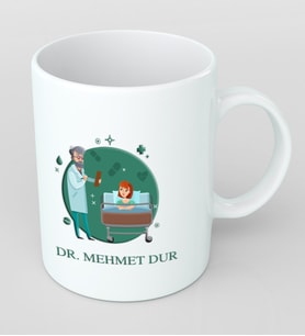 Doktorlar için Kupa Bardak Kişiye Özel Hediye AND13