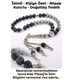 İsimli - Kişiye özel - İsime özel - YILDIZTAŞI - Doğaltaş Tesbih