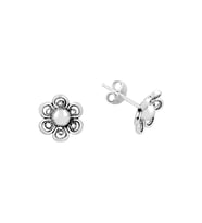 Söğütlü Silver Mini telkari çiçek modeli küpe