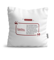BK Gift Kişiye Özel Kardeş Dekoratif Yastık  1