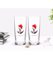BK Gift Kişiye Özel Renkli Baskılı Kırklareli Tasarımlı Turistik İkili Rakı Bardağı Seti-1 (Beyaz)