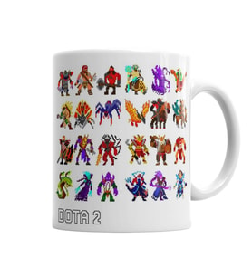 Dota 8 Bits Kupa Bardak Porselen