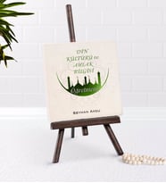 BK Gift Kişiye Özel Din Kültürü Ve Ahlak Bilgisi Öğretmeni Şovaleli Doğal Taş-1 (Beyaz)