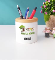 Orman Muhafaza Memuru Tasarımlı Kişiye Özel Hediye Orman Muhafaza Memuru Kalemlik