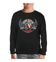 Motosiklet - Born Free Siyah Çocuk Sweatshirt