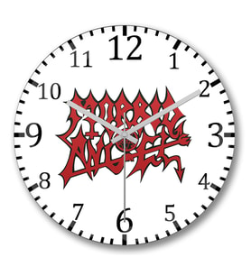 Morbid Angel Duvar Saati Bombeli Gercek Cam
