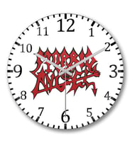Morbid Angel Duvar Saati Bombeli Gercek Cam
