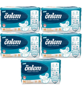 Önlem Hasta Bezi Bel Bantlı Tekstil Yüzey Medium Orta 150 Adet