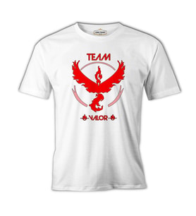 Pokemon Go - Team Valor Beyaz Erkek Tshirt