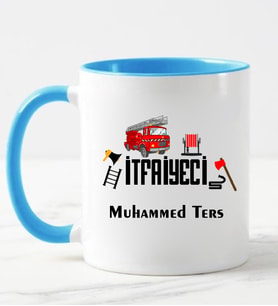 İtfaiyeci Kupa Bardağı Mavi