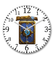 Hearthstone1 Duvar Saati Bombeli Gercek Cam