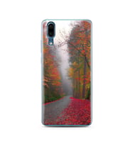Sonbahar Tasarımlı Süper Şeffaf Silikon Telefon Kılıfı Huawei P20   