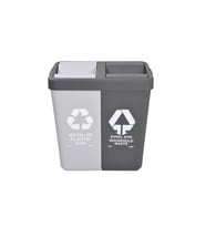 Motek Geri Dönüşüm Metal Plastik Evsel Atık Çöp Kovası 80Lt-MPE416