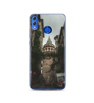 Galata Tasarımlı Süper Şeffaf Silikon Telefon Kılıfı Huawei Honor 8x