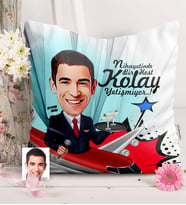 BK Gift Kişiye Özel Host Karikatürlü  Yastık  1
