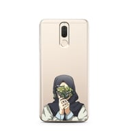 Kapalı Çiçekli Kız Tasarımlı Süper Şeffaf Silikon Telefon Kılıfı Huawei Mate 10 