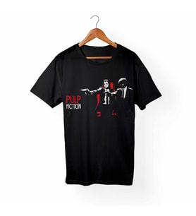 Pulp Fiction Siyah Tişört