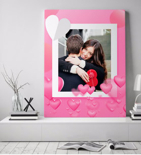 BK Gift Kişiye Özel Fotoğraflı Sanatsal Kanvas Tablo 6  (50x70cm.)