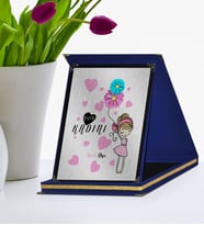 BK Gift Kişiye Özel Yılın Kadını Lacivert Plaket  2