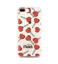 Kalpli Şeker Tasarımlı Kişiye Özel Telefon Kılıfı (Tüm Telefon Modelleri Mevcuttur.)
