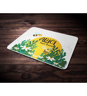 Kişiye Özel Arıcı Tasarımlı Mouse Pad (Renksiz)