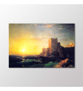 Arty Tablo Boğaziçi Kıyılarında Kuleler, 1859 Tablo (Karışık)