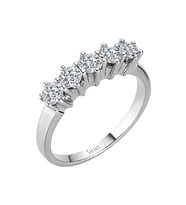 Sirius F Renk 0,80 Karat Pırlanta 5 Taş Yüzük 0704R0216