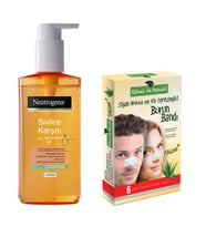 Sivilce Karşıtı Yüz Temizleme Jeli 200ml+Rituel De Beaute Siyah Nokta ve Kir Temizleyici Burun Bandı