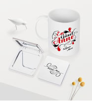 BK Gift Kişiye Özel En Güzel Anne Beyaz Kupa Ayna Seti (Model 1)