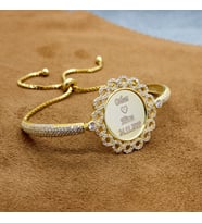 Else Silver Sonsuzluk Çerçeveli İsimli Gümüş Bileklik