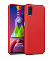 Microsonic Matte Silicone Samsung Galaxy M51 Kılıf Kırmızı
