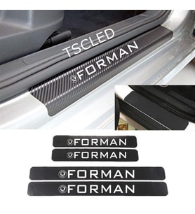 Skoda Forman Karbon Kapı Eşiği Koruma Sticker  (4 Adet)