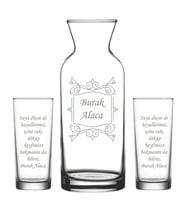 Kişiye Özel Rakı Karaf Seti Model 17-1