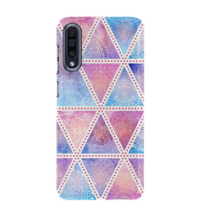 Kılıfland Samsung Galaxy A50 Kılıf Silikon Resimli Kapak Triangle Motif Stok 1023