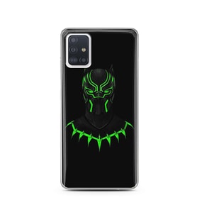 Black Panter Tasarım Süper Şeffaf Silikon Telefon Kılıfı Samsung A51