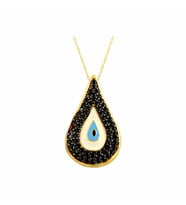Damla Göz Kolye 3.17 Gram 14 Ayar Altın (Sarı)