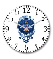 Kaiju Duvar Saati Bombeli Gercek Cam