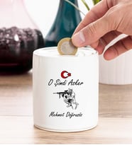 Askere Hediye Kişiye Özel Kumbara