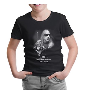 Jeff Hanneman - RIP Siyah Çocuk Tshirt