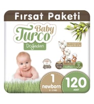 Baby Turco Doğadan 1 Numara Newborn 120 Adet